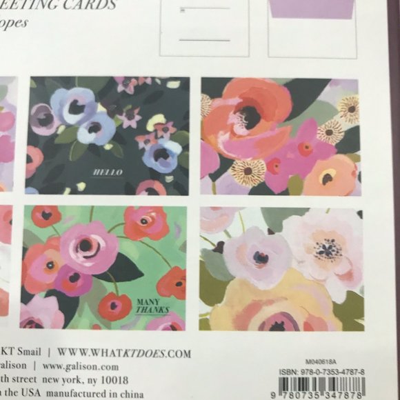 KTSMail Painted Petals Notecards Greeting Card Set - Picture 10 of 10